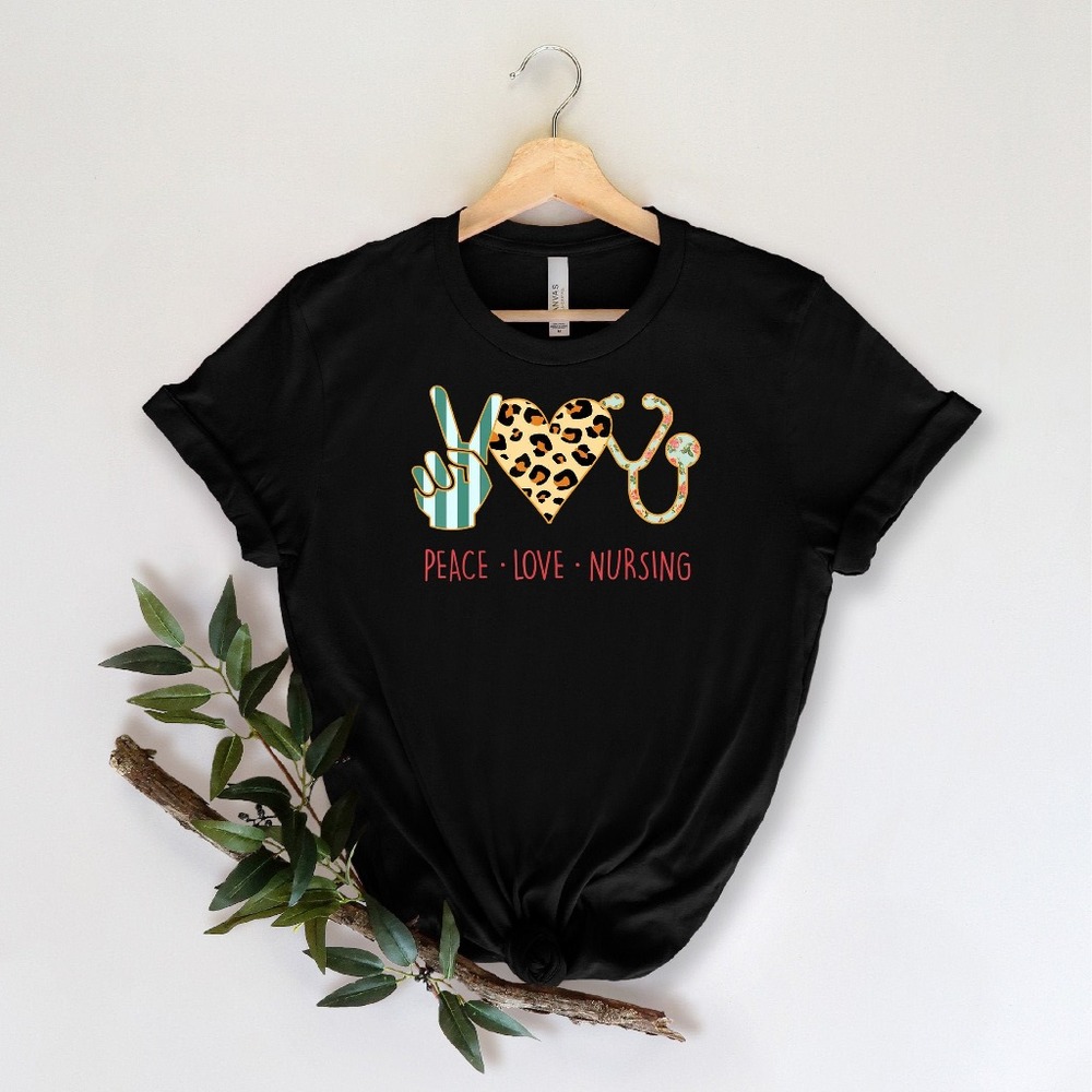 Peace Love Nursing Shirt, Peace Shirt, Love Shirt, Nursing Shirt, Nursing Tee